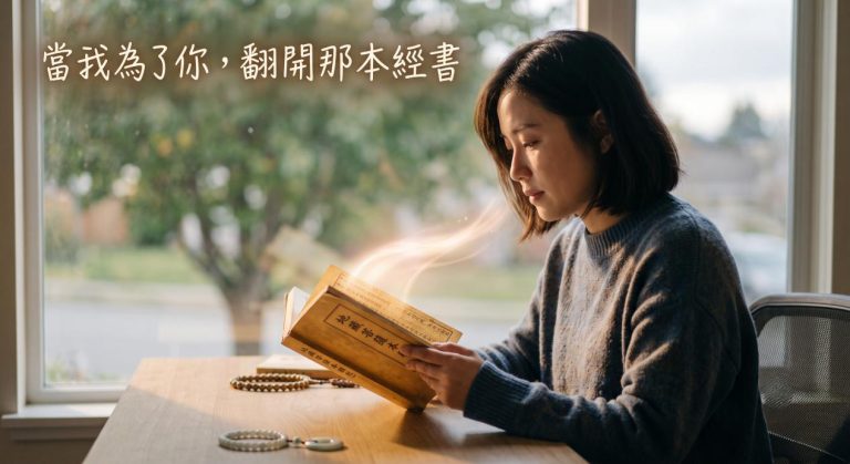為你翻開那本經書